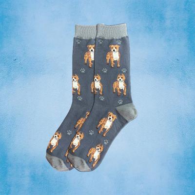 Show full view: E&S PETS Pit Bull Full Body Socks, Grey, one size slide 3 of 4