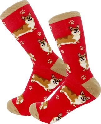 Show full view: E&S PETS Corgi Full Body Socks, Red, one size slide 4 of 4