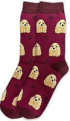 E&S PETS Cocker Spaniel Sock Daddy, Red, one size