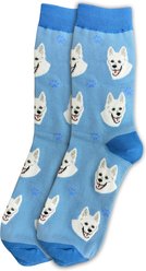 E&S PETS White German Shepherd Sock Daddy, Light Blue, one size