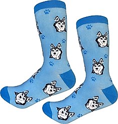 E&S PETS Siberian Husky Sock Daddy, Light Blue, one size slide 2 of 4