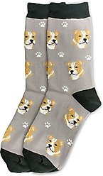 E&S PETS Pit Bull Sock Daddy, Grey, one size