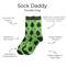 Show in main carousel: E&S PETS Black Poodle Sock Daddy, Green, one size slide 2 of 3