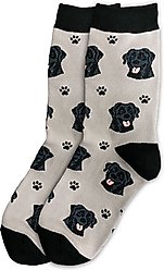 E&S PETS Black Labrador Sock Daddy, Grey, one size