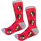 Show in main carousel: E&S PETS Basset Hound Sock Daddy, Coral, one size slide 4 of 4
