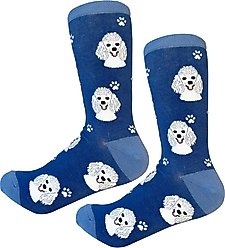 E&S PETS White Poodle Sock Daddy, Light Blue, one size slide 2 of 4