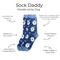 Show in main carousel: E&S PETS White Poodle Sock Daddy, Light Blue, one size slide 2 of 4