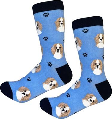 Show full view: E&S PETS Cavalier King Charles Sock Daddy, Light Blue, one size slide 4 of 4