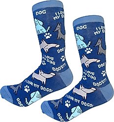 E&S PETS Valentine's Day I Love My Mutt Sock Daddy, Blue, one size slide 2 of 4