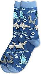 E&S PETS Valentine's Day I Love My Mutt Sock Daddy, Blue, one size