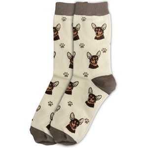 E&S PETS Black Chihuahua Sock Daddy, Blue, one size
