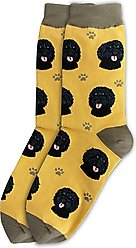 E&S PETS Black Labradoodle Sock Daddy, Orange, one size