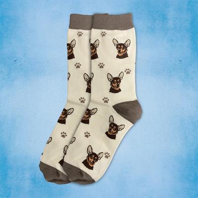 Show full view: E&S PETS Black Chihuahua Sock Daddy, Blue, one size slide 3 of 4