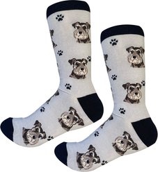 E&S PETS Uncropped Schnauzer Sock Daddy, Grey, one size slide 2 of 4