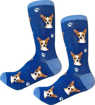 Show full view: E&S PETS Fawn Chihuahua Sock Daddy, Blue, one size slide 4 of 4