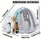 Show in main carousel: Halinfer Hard-Sided Space Capsule Astronaut Clear Bubble Window Airline-Approved Cat Backpack Carrier with Front & Back Dual Extension, 16.5 x 15 x 13-in, Green slide 2 of 7