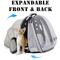 Show in main carousel: Halinfer Hard-Sided Space Capsule Astronaut Clear Bubble Window Airline-Approved Cat Backpack Carrier with Front & Back Dual Extension, 16.5 x 15 x 13-in, Black slide 3 of 7