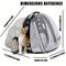 Show in main carousel: Halinfer Hard-Sided Space Capsule Astronaut Clear Bubble Window Airline-Approved Cat Backpack Carrier with Front & Back Dual Extension, 16.5 x 15 x 13-in, Black slide 2 of 7