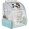 Show in main carousel: Halinfer Soft-Sided Airline-Approved Breathable Small Dog & Cat Carrier Backpack, 16.5 x 12.5 x 11.5-in, Green slide 1 of 7