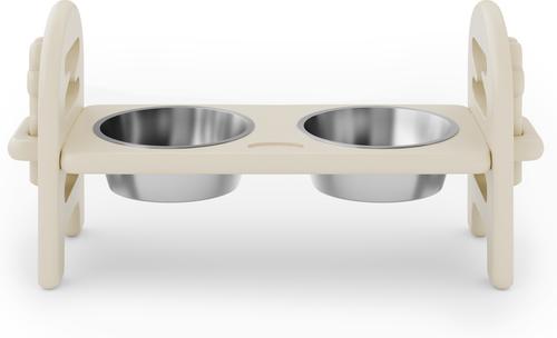 Show full view: AOSTIRMOTOR Elevated Dog Bowl, Beige, 2-cup slide 2 of 2