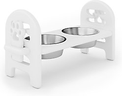 AOSTIRMOTOR Elevated Dog Bowl, White, 2-cup slide 2 of 2
