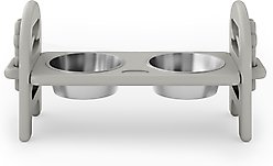 AOSTIRMOTOR Elevated Dog Bowl, Dark Grey, 2-cup slide 2 of 2