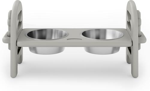 Show full view: AOSTIRMOTOR Elevated Dog Bowl, Dark Grey, 2-cup slide 2 of 2