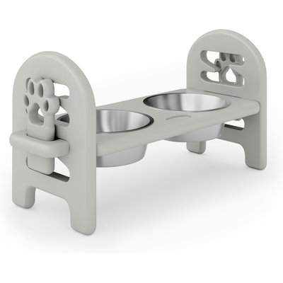 AOSTIRMOTOR AOSTIRMOTOR Elevated Dog Bowl, Dark Grey, 2-cup