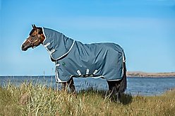 Horseware Ireland AmEco 1200D Plus 0g Horse Turnout, Teal / Grey, 66 inches