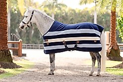 Horseware Ireland Horseware Newmarket Pony Fleece Cooler, Witney Navy, 69 inches