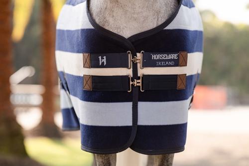 Show full view: Horseware Ireland Horseware Newmarket Pony Fleece Cooler, Witney Navy, 66 inches slide 2 of 4