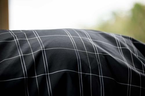 Show full view: Horseware Ireland Rhino Wug 450g Vari-layer Horse Turnout, Black / Grey / White Check / Gray, 75 inches slide 5 of 5