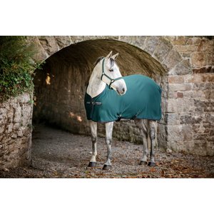 Horseware Ireland Amigo Horse Jersey Cooler, Dynasty Green / Navy / Silver, 81 inches