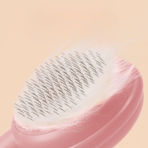 Show full view: Happy & Polly Donut Cat Groom Brush, Pink slide 5 of 8