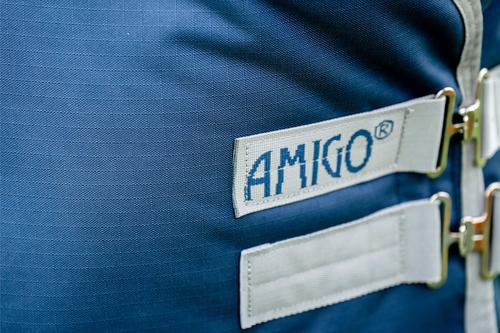 Show full view: Horseware Ireland Amigo Ripstop 900D 100g Horse Turnout, Navy / Titanium Grey, 66 inches slide 5 of 7