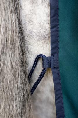 Show full view: Horseware Ireland Amigo Horse Jersey Cooler, Dynasty Green / Navy / Silver, 81 inches slide 5 of 7