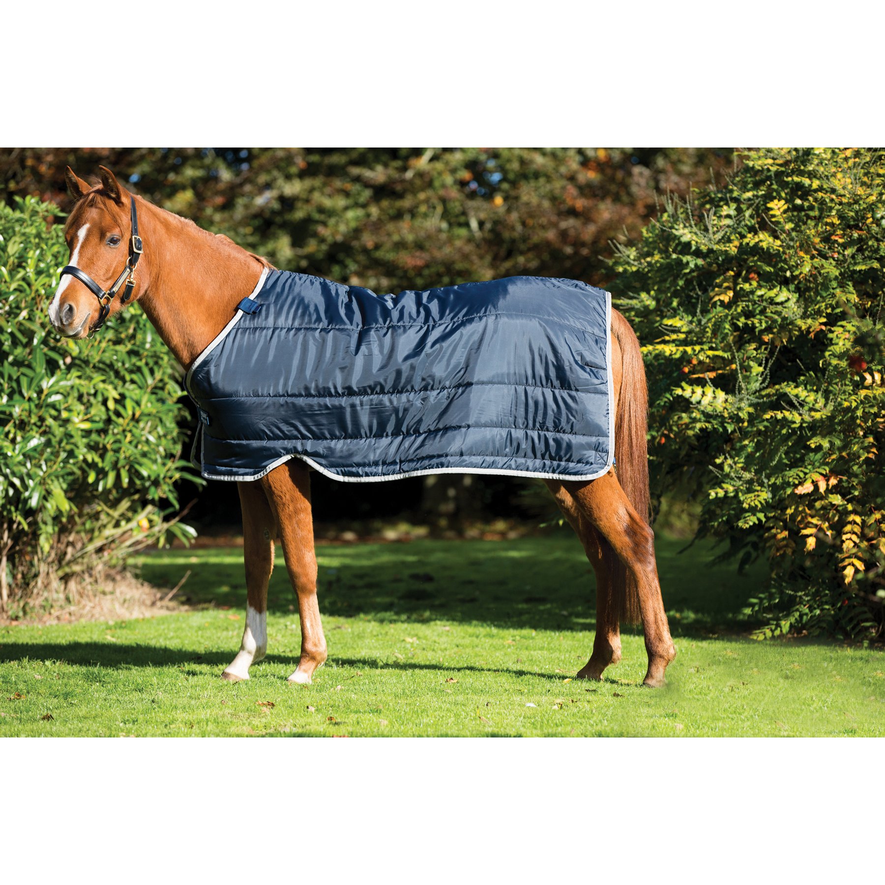 Horseware 200g Pony Liner, Navy / Silver, 51 inches
