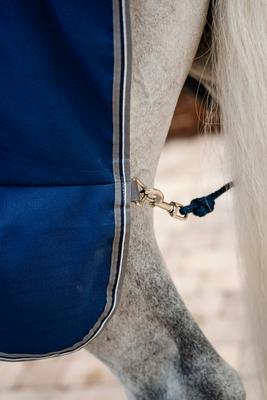 Show full view: Horseware Ireland Rambo Embossed Lining Horse Stable Sheet, Navy / Thunderstorm Grey / Silver, 78 inches slide 4 of 7