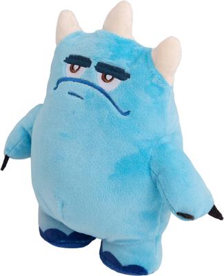 Show full view: Snugarooz Jolly Joel 2-in-1 Squeaky Crinkle Plush Dog Toy with TPR Ball, Blue, 8-in slide 3 of 7