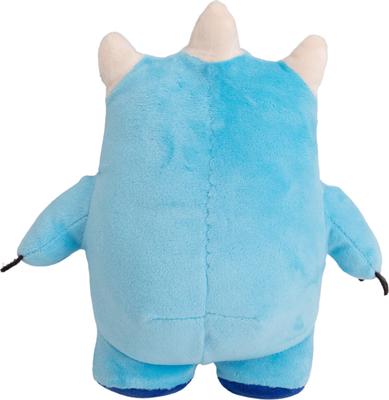 Show full view: Snugarooz Jolly Joel 2-in-1 Squeaky Crinkle Plush Dog Toy with TPR Ball, Blue, 8-in slide 4 of 7