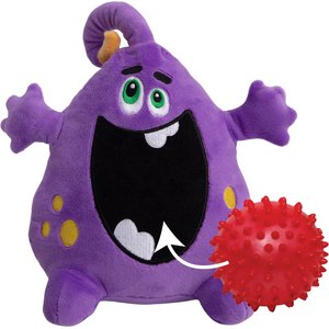Snugarooz Distracting Dave Monster 2 in 1 Squeaky Dog Plush Toy