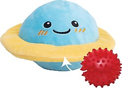 Snugarooz Soothing Saturn 2 in 1 Squeaky Dog Plush Toy