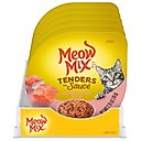 Meow Mix Tenders in Sauce with Real Salmon & Crab Wet Cat Food, 2.75-oz can, case of 12