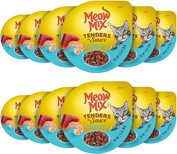 Tuna Meow Mix Wet Food MEOW MIX Tender Favorites With Real Tuna