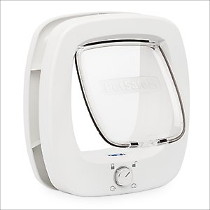 PetSafe 4-Way Locking Plastic Big Cat Door, White