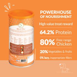 Pawfect Nature's Feast Chicken with Tropical Fruits & Vegetables Grain-Free All Natural Freeze-Dried Dog Training Treat, 5.29-oz canister slide 2 of 7