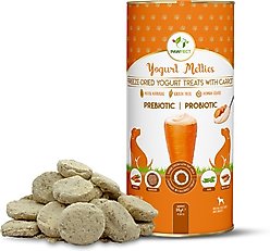 Pawfect All Natural Grain-free Yogurt with Carrot Prebiotic Probiotic Freeze-dried Dog Treat, 1.34-oz canister