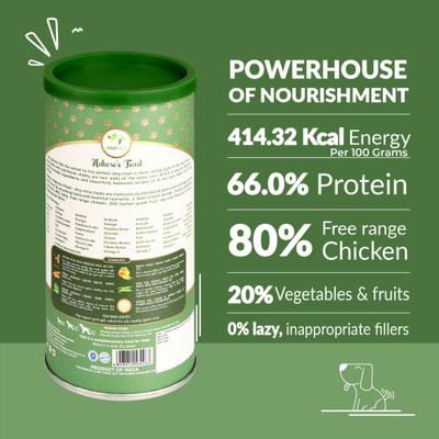 Show full view: Pawfect Nature's Feast Chicken with Asian Greens Grain-Free All Natural Freeze-Dried Dog Training Treat, 5.29-oz canister slide 3 of 9