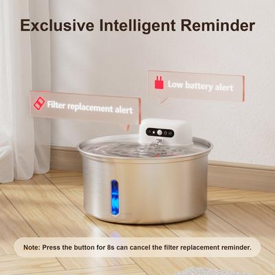 Show full view: Casfuy W12 Cat Water Fountain Replacement Carbon Filters & Sponges, 4 count slide 6 of 6