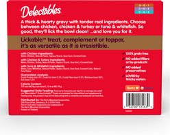 Hartz Delectables Lickable Treat Gravy Variety Pack Lickable Cat Treats, 1.4-oz pouch, 30 Count slide 2 of 9